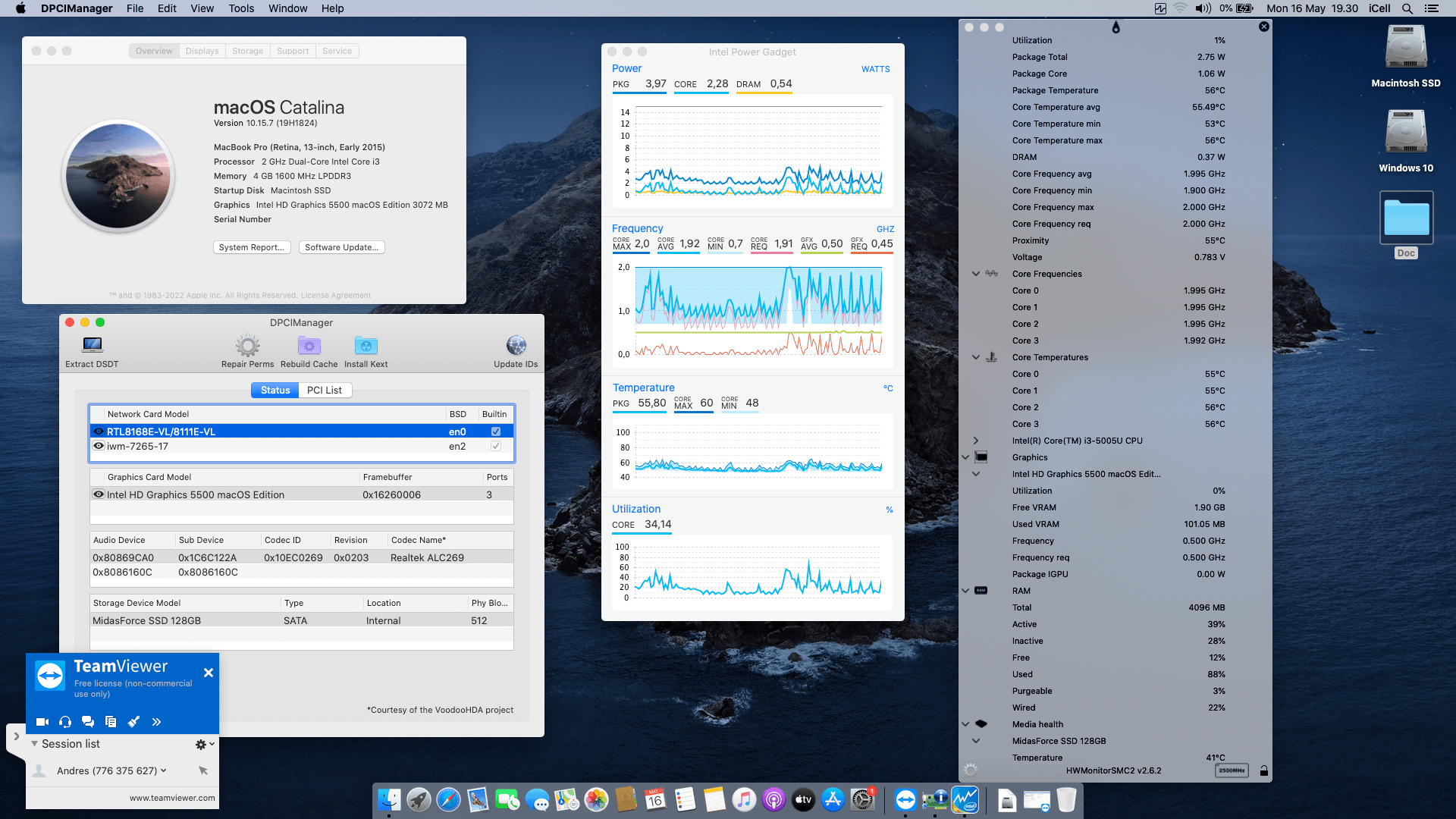 Success Hackintosh macOS Catalina 10.15.7 Build 19H1824 in Axioo MyBook Pro P412